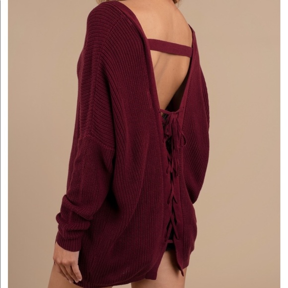 Tobi Sweaters - Open back tobi sweater